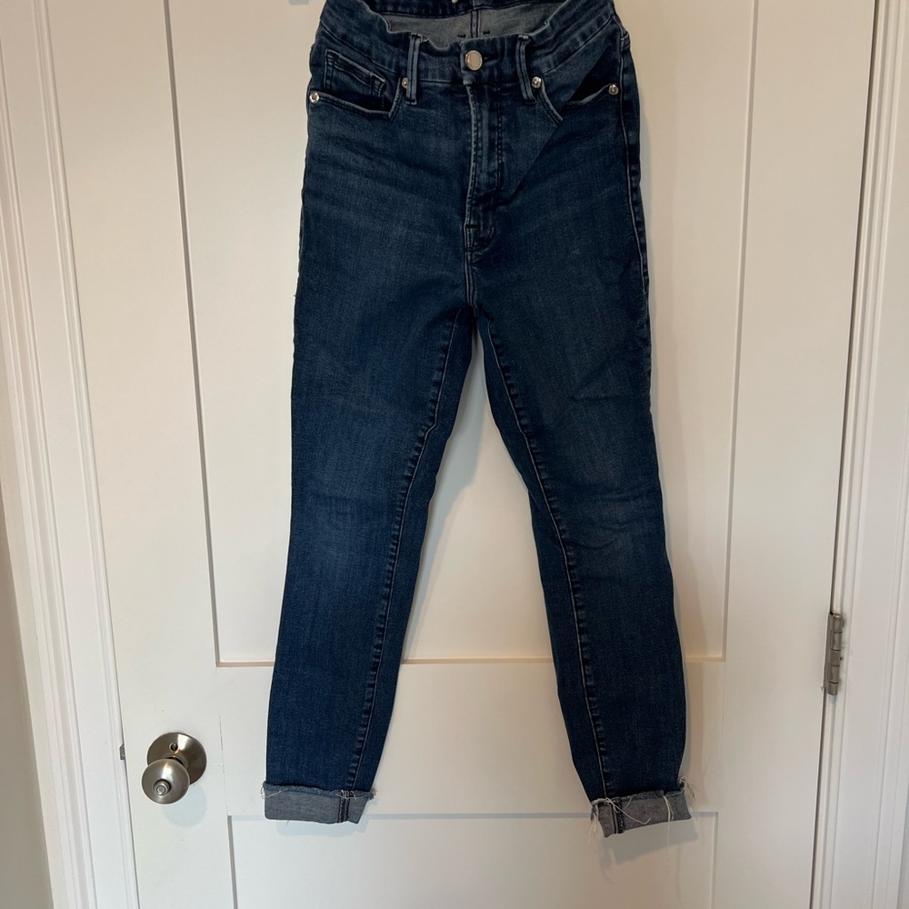 Good American Indigo Cropped Jeans
